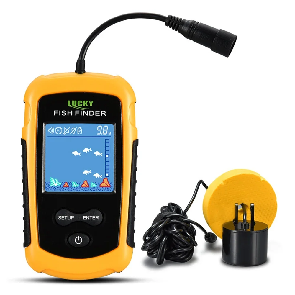 Fish Finder Gps - Lucky LCD-kleurenscherm Draagbare bedrade fishfinder 100M