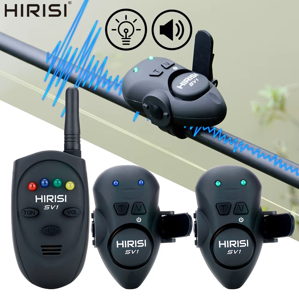 Bite Alarm - Hirisi SV1 Draadloze Karpervis-Bisselalarm 1+4 Set