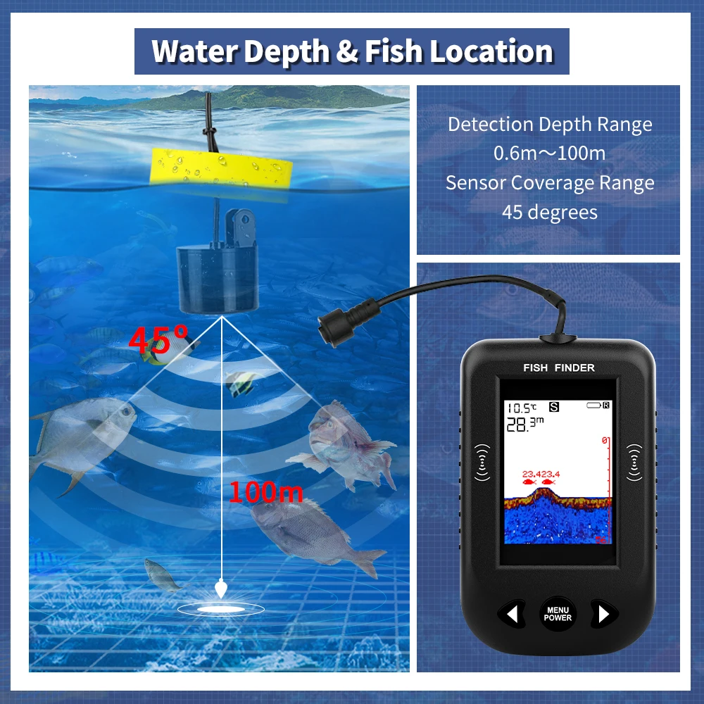 Erchang XF03 Viszoekers 45 Gra - Fish Finder Portable recensie en prijs