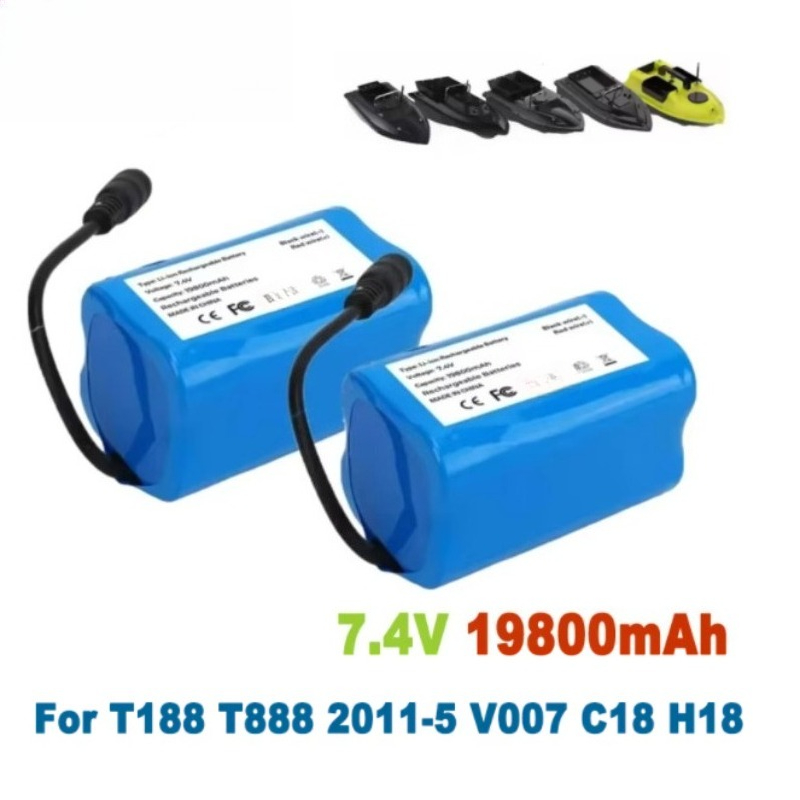 7.4V 19800mAh Batterij met USB - Fish Finder Charger recensie en prijs